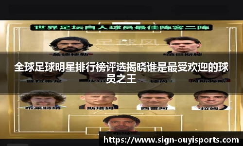 全球足球明星排行榜评选揭晓谁是最受欢迎的球员之王